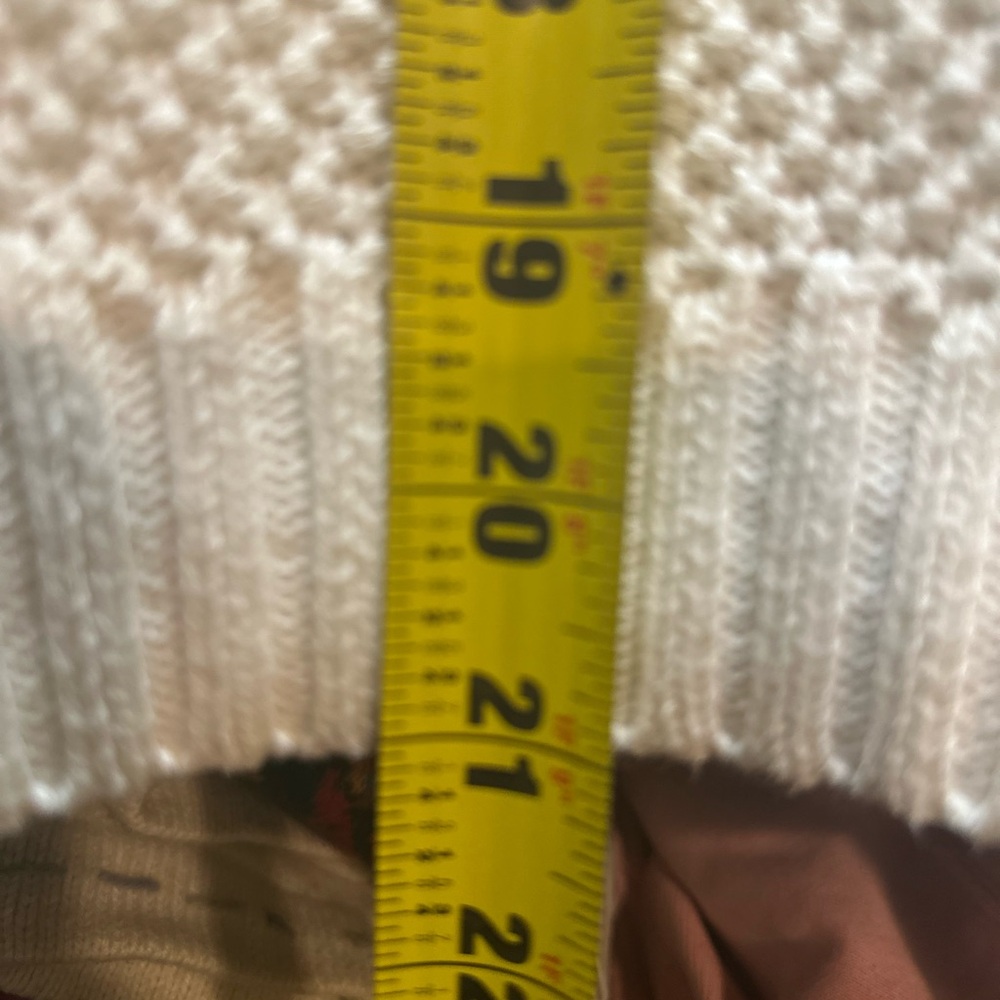 Vintage Lauren Ralph Lauren Cricket Sweater PS White Cable Knit V-Neck 1990’s - Picture 6 of 7